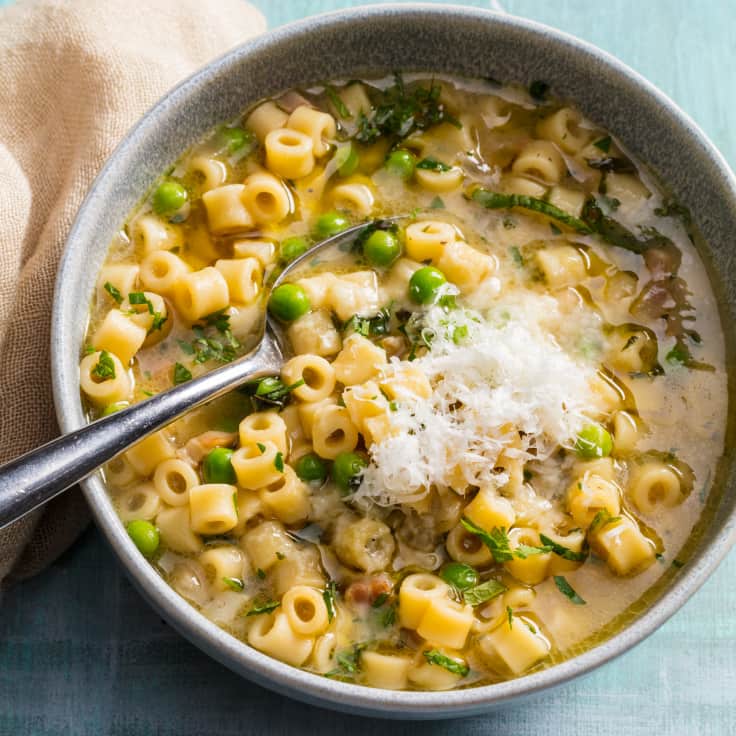 Image.jpg|Pasta e Piselli (Pasta and Peas) photo